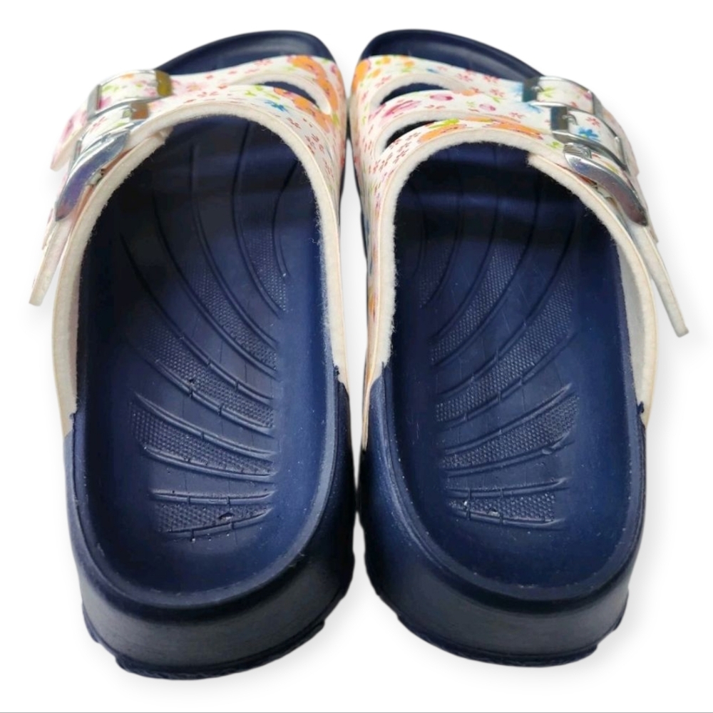 BIRKI'S by Birkenstock Sansibar Womens Size 5.5 EU 36 Magic Flower White Sandals - Picture 4 of 8